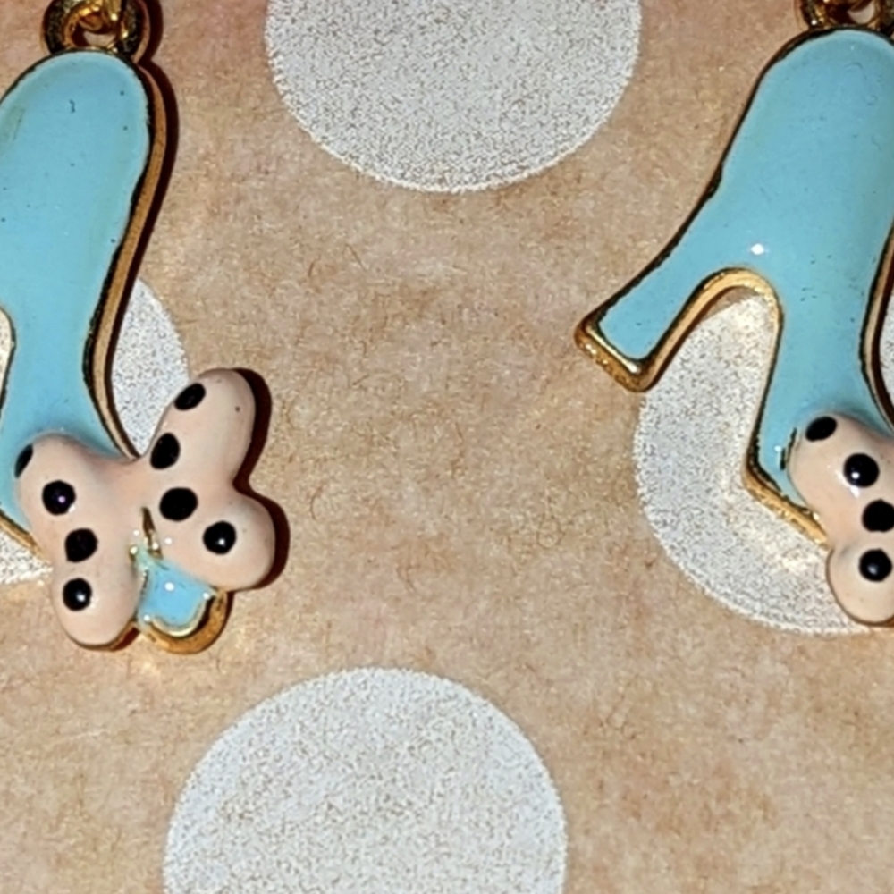 Cinderella inspired glass slipper earrings